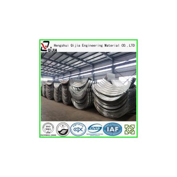 corrugated steel tube with steel structural plate