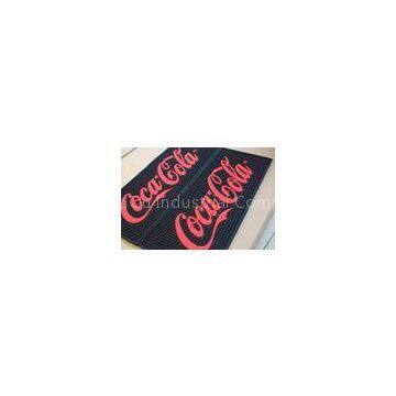 Custom 3D Non Slip PVC Bar Mat Anti Fatigue Bar Coaster With Coca Cola Logo