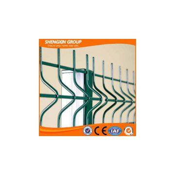 3D Curved Welded Wire Mesh Panel Fence With Peach Post