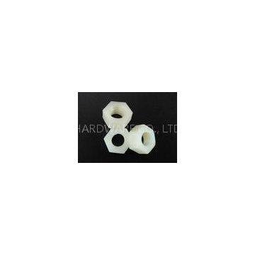 White M52 Nylon Hex Nuts PA 66 DIN 934 Standard Resistant Fire Grade 94V-2