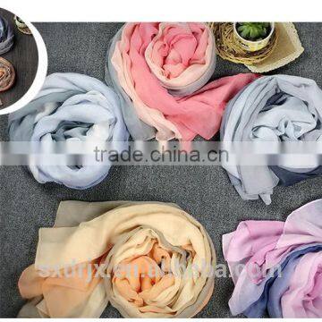 bali lady woman long color gradient design soft scraf warp shawl scarves fashion stole