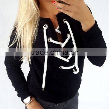 B33772A 2017 wholesale women leisure hoodie pullover sweatshirt