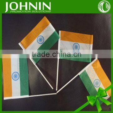 Kinds of sizes election application custom printed polyester India hand flag