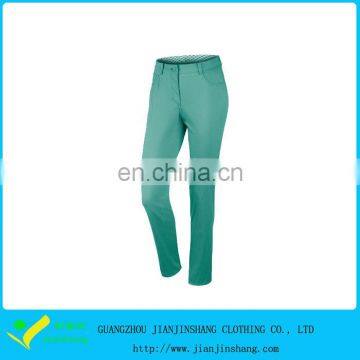 Super Breathable Solid Green Long Pants Golf Trousers Wholesale