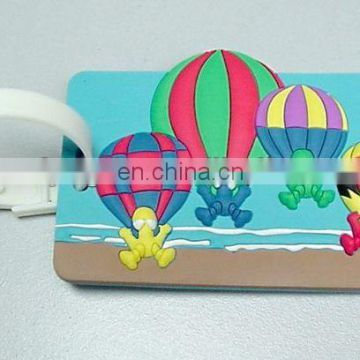 3D hunch-up hydrogen balloon rubber luggage tag