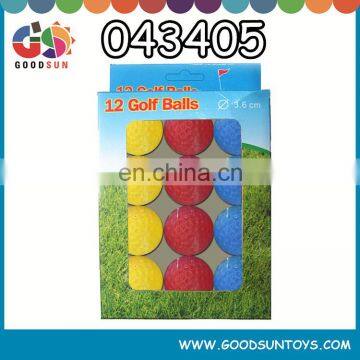 Colorful golf balls for mini children golf play