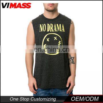 Men's Basic Cotton Gym Muscle Singlet Tank Top photo-2