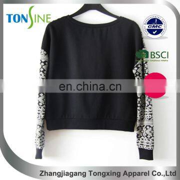 Letter Printing Pullovers for Women's Long Sleeve Jacquard photo-3
