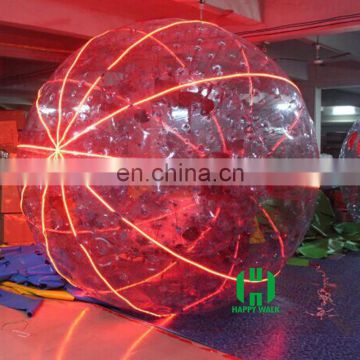 HI high quality CE patent grass rolling light zorb ball/inflatable LED light zorb