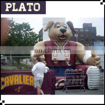 outdoor inflatable arcade basketball hoop, bear shaped arcade basketball hoop