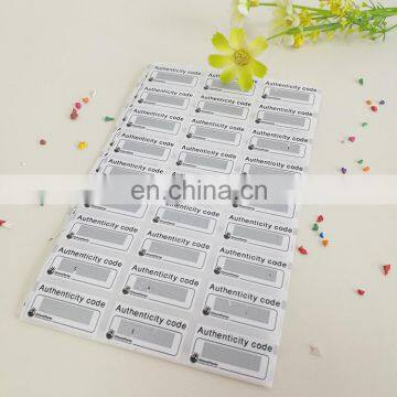 Wholesale Custom Scraped Authenticity Code Adhesive Stickers Paper Sticker With Cheap Price photo-4
