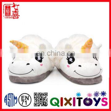 new design cute indoor shoes plush unicorn slipper