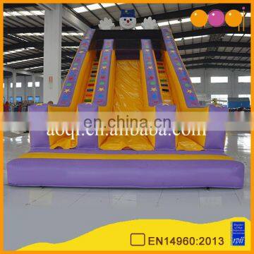 0.55mm pvc tarpaulin low price clown children playground slide for kids indoor