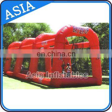 PVC Tarpaulin Inflatable Paintball Tent / Inflatable Paintball Field For Sports