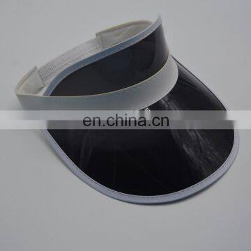 Summer promotion black uv protection sun visor hat with customer logo branded