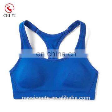 Factory custom made girls plain sports clothing nude yoga sports bra