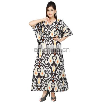 Beach Wear Plus Size Summer Wear Women's Casual Wear Full Length 100%Cotton Shirt Maxi Dress Long Kaftan Sexy Stylish Kaftan