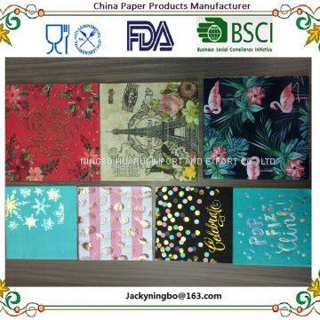 Cocktail Napkins - Disposable Paper Party Napkins With Floral Prints - Perfect for Luncheon Dinners and Celebrations photo-3