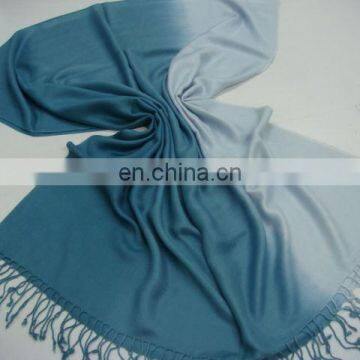 Viscose / Rayon Ombrey / De-Grade Pashmina Scarf With Fringes