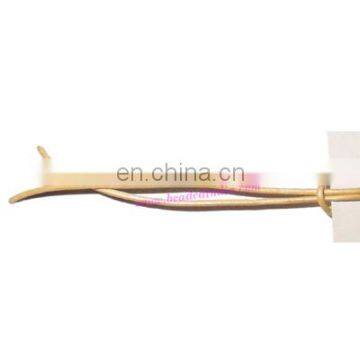 Leather Cords 2.5mm (two and half mm) round, metallic color - pale yellow. Weight: 550 grams. CWLR25035