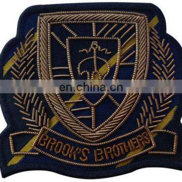 OEM BULLION HAND EMBROIDERED BADGE