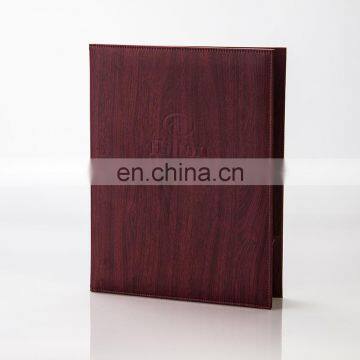 Hot Sale Handmade Eco-friendly Leather Resturant Wine Menu photo-2