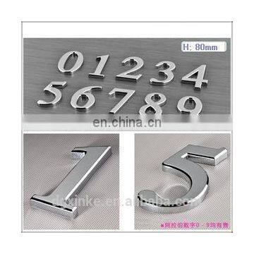 High quality stainless steel casting mirror finish door numbers