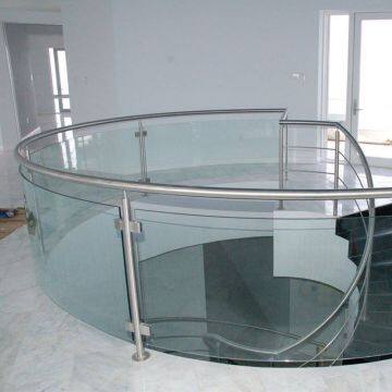 Best Quality Balcony Glass Railing with Glass Clamps Stainless Balustrade Fittings