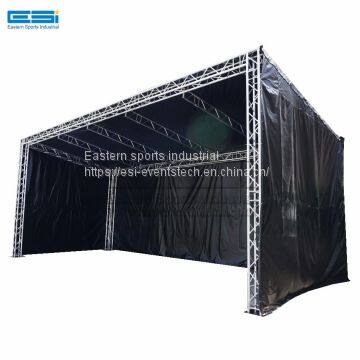 Exhibition mini light line array lift tower steel flat background spigot aluminum truss on sale