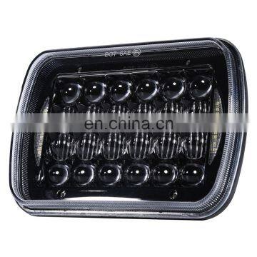 Hi/Lo Beam Waterproof USA Chip Sealed Beam 12v 24w 5x7" Square Led Headlights for Truck Heavy Duty Motorcycle Auto Parts