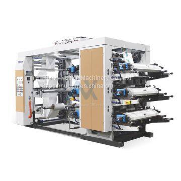 6 colors flexographic printing machine