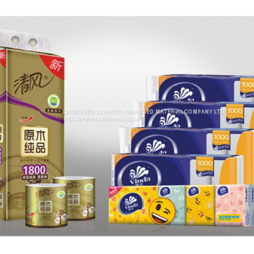 Factory customize 40 mic CPP tissue film for tissue packaging