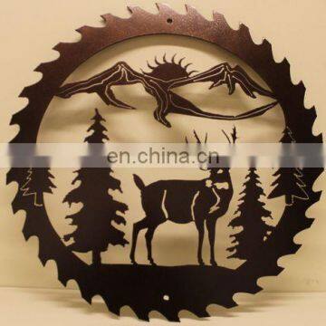 Laser Cut Deer Metal Wall Art Home Decor for Christmas gift