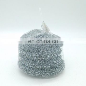 Round Mesh Kitchen Cleaning Stainless Steel Wire Sponge Scourer