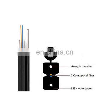 Single Dual Core Flat Optical Cable GJYXCH GJYXFCH Outdoor Self Supporting Fiber Optic Cable FTTH Drop Cable