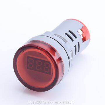 small digital round panel digital voltmeter tube indicator  voltage meter