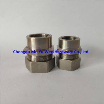 Stainless steel metric female thread straight fittings