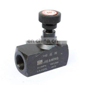 Factory direct sale one-way restrictive valve LA-H8L LA-H10L LA-H16L LA-H20L LA-H25L LA-H32L with low price