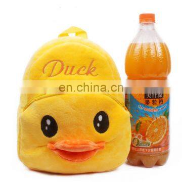 Baby backpack Girls Boys lovely mini soft Backpacks for 1-2T Cartoon plush duck backpack