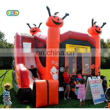 Children's Home Commercial Grade Halloween Bouncy Castle With Slide En71 Clearance