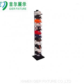 Free Standing Metal Storage Baseball Cap Hat Organizer Display Rack for Retail Sore photo-3