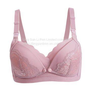 Breastfeeding Underwear, Pregnant Women's Bra, Gathered to Prevent Sagging, Big Breasts, Comfortable Bra During Pregnancy, Buckle Before Feeding and Postpartum photo-2