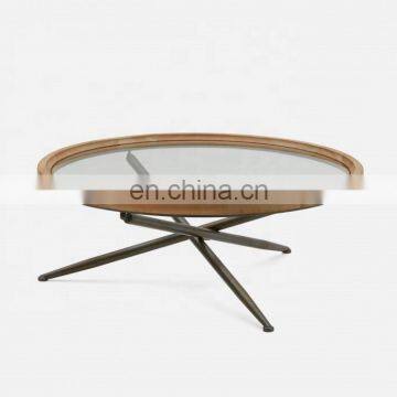 rectangle tempered glass with beveled edge tempered glass top coffee table