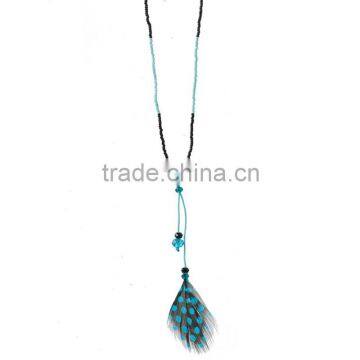 Latest design fashion hot handmand womens beaded necklace