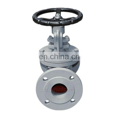 Bundor dn150 cf8m rising stem handwheel for  globe valve for liquid nitrogen