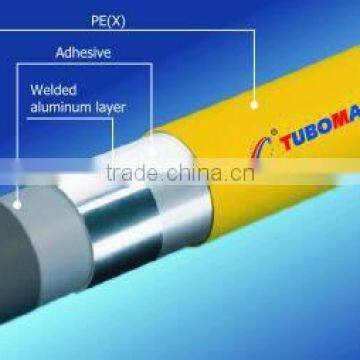 SAI yellow gas composite pipe pe al pe with anti fire material