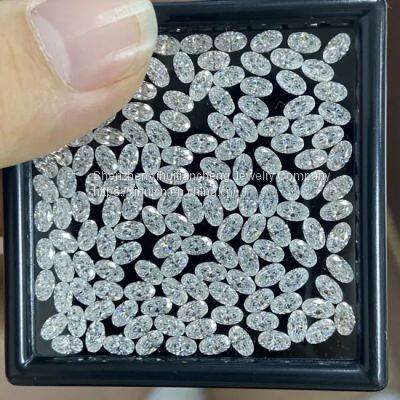 D Vvs1 3X5mm Oval Cut D Vvs1 0.3 Carat Loose Gemstone Moissanite Diamond Stone