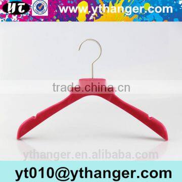 YY0493 Custom Hanger Factory Bridal Dress Hanger Wedding Dress Purple Notched Velvet Hanger Supplier's Choice photo-6
