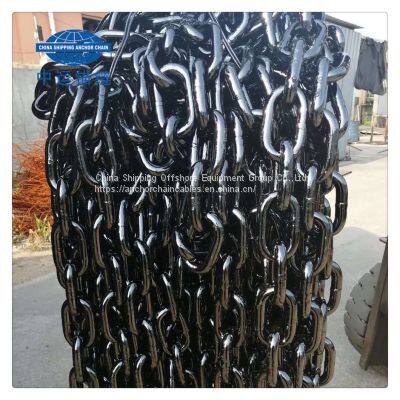 117mm marine studlink anchor chain studless anchor chain factory