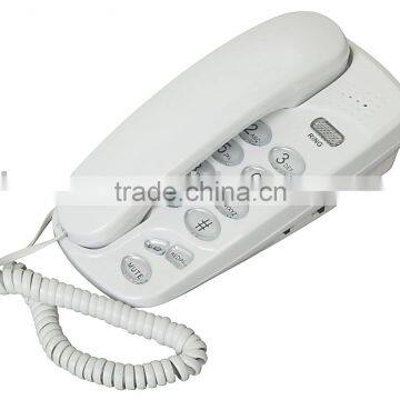 China Corded Line Mini Telephone, Wall Mountable Phone